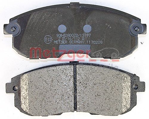 METZGER 1170208 Bremsbelagsatz, Scheibenbremse